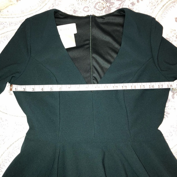 BHLDN Valdis Dress in Dark Emerald, w/ pockets - Picture 7 of 9